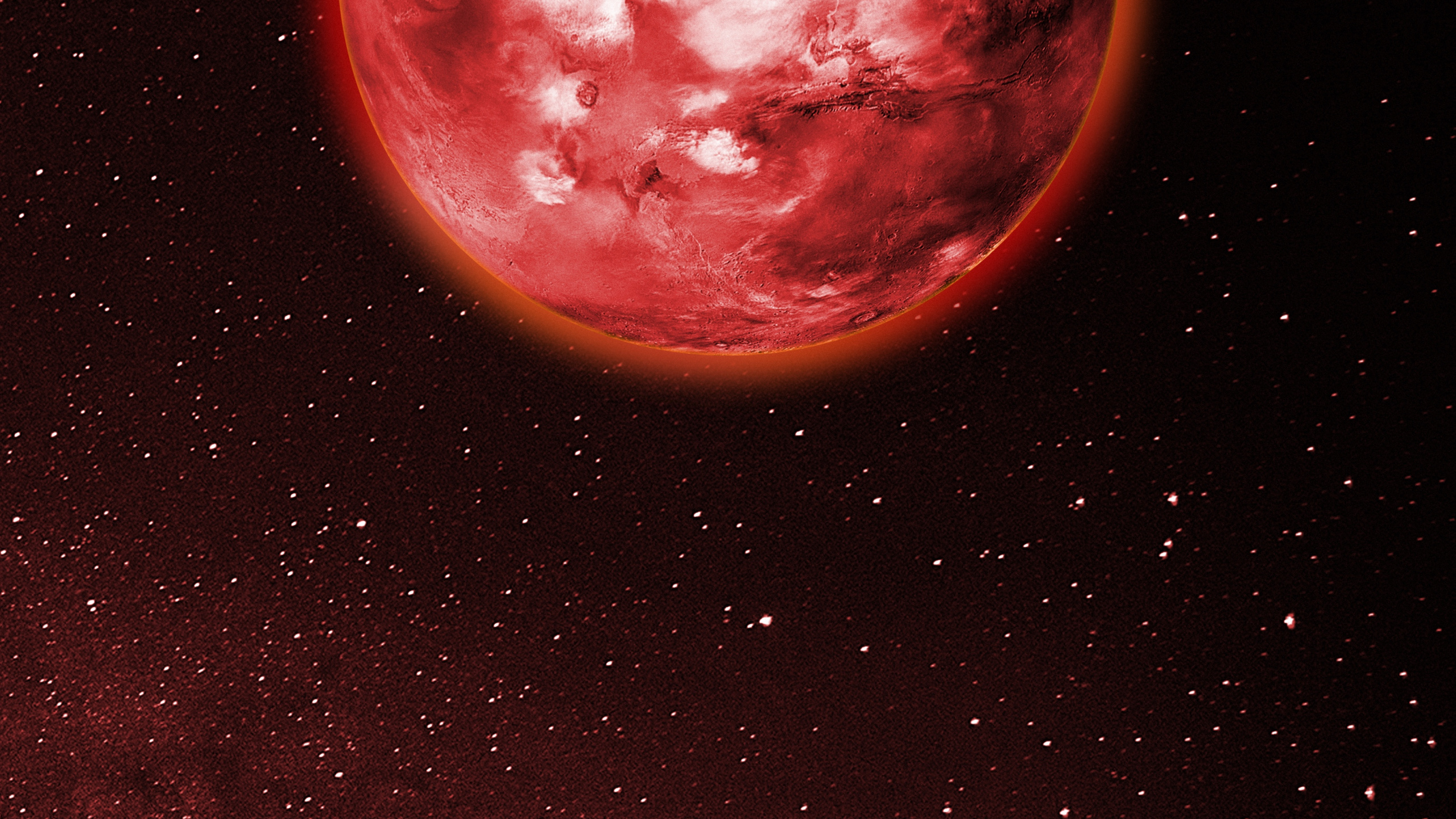 Обои планета, атмосфера, туманность, мир, Галактика в разрешении 2560x1440