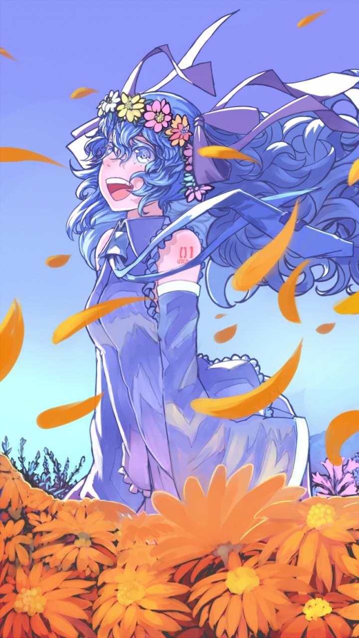 Обои Хацунэ Мику, вокалоид, девушка в разрешении 720x1280