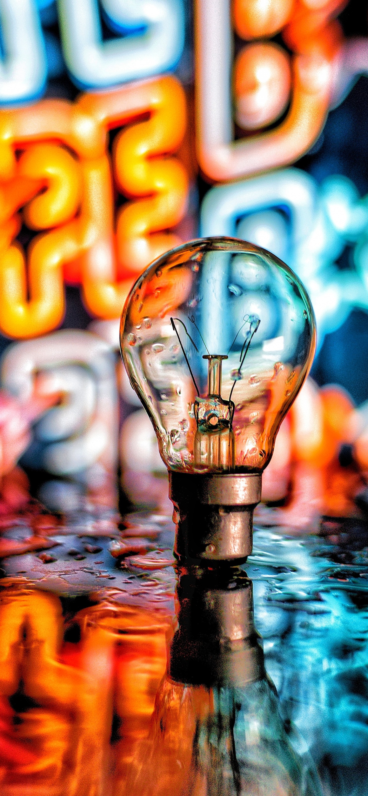 Обои вода, свет, смартфон, телефон, жидкий в разрешении 1242x2688