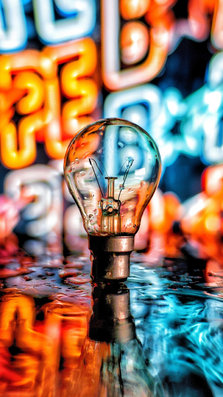 Обои вода, свет, смартфон, телефон, жидкий в разрешении 720x1280