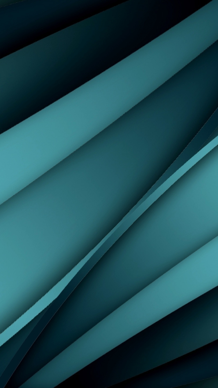 Обои зеленый, синий, линия, Цвет Абстракция, абстрактное искусство в разрешении 750x1334