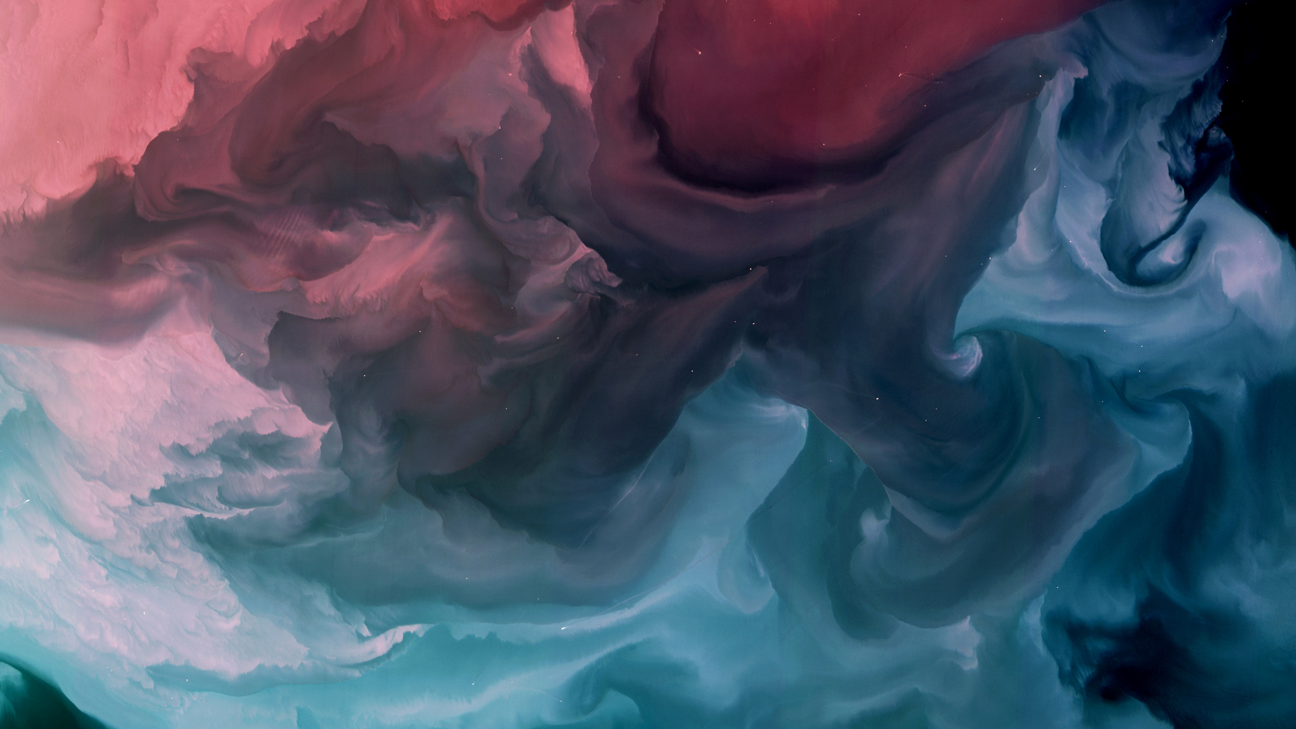 Обои вода, геология, водоем, синий, живопись в разрешении 2560x1440