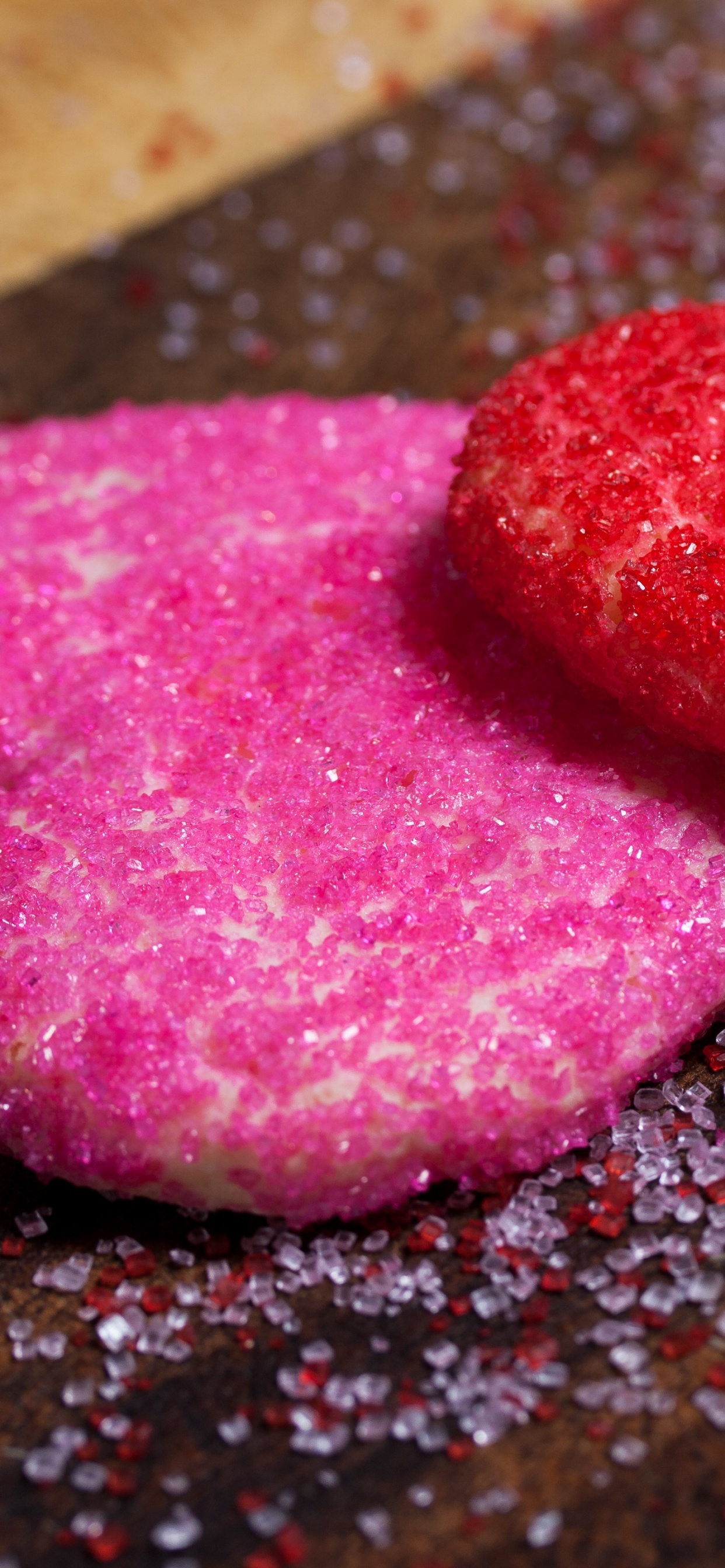 Обои День Святого Валентина, сердце, сладость, иллюстрация, блеск в разрешении 1242x2688