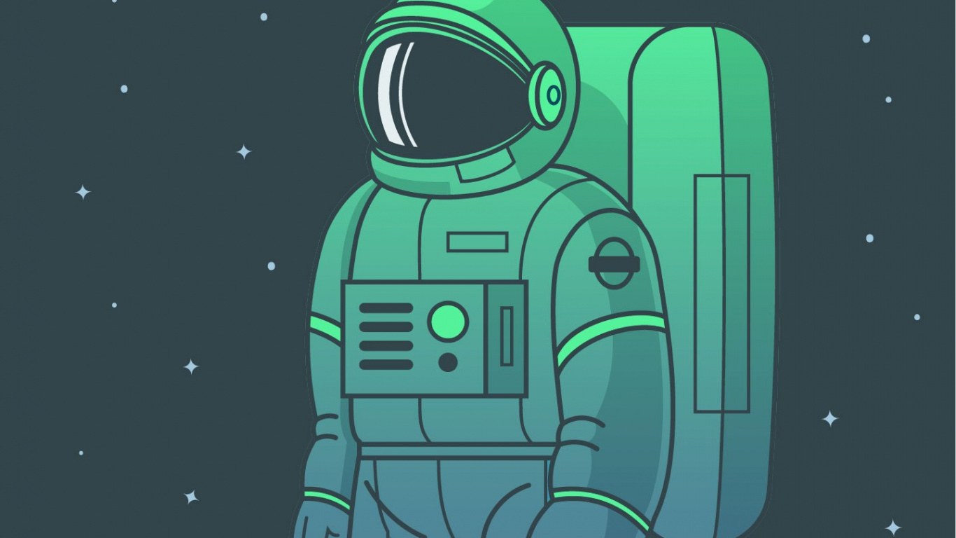 Обои мультфильм, рисование, космос, икона, арт в разрешении 1366x768