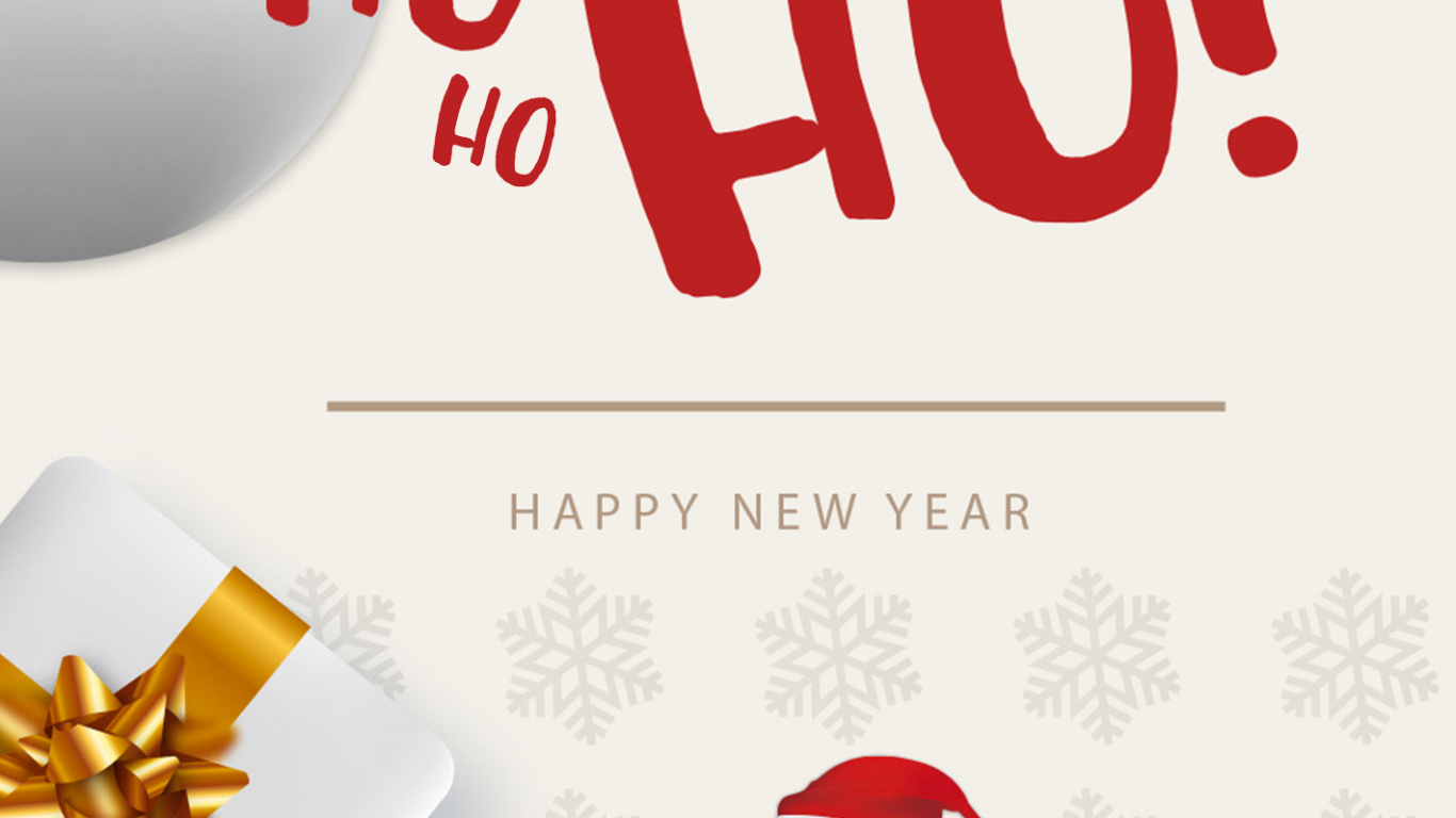 Обои Новый год, Рождество, Санта-Клаус, Рождественский день, текст в разрешении 1366x768