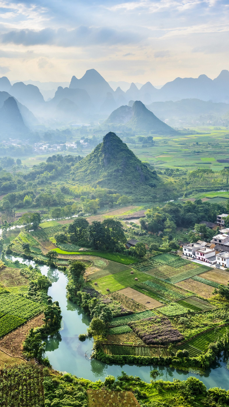 Обои горный рельеф, гора, природа, горная станция, ориентир в разрешении 750x1334