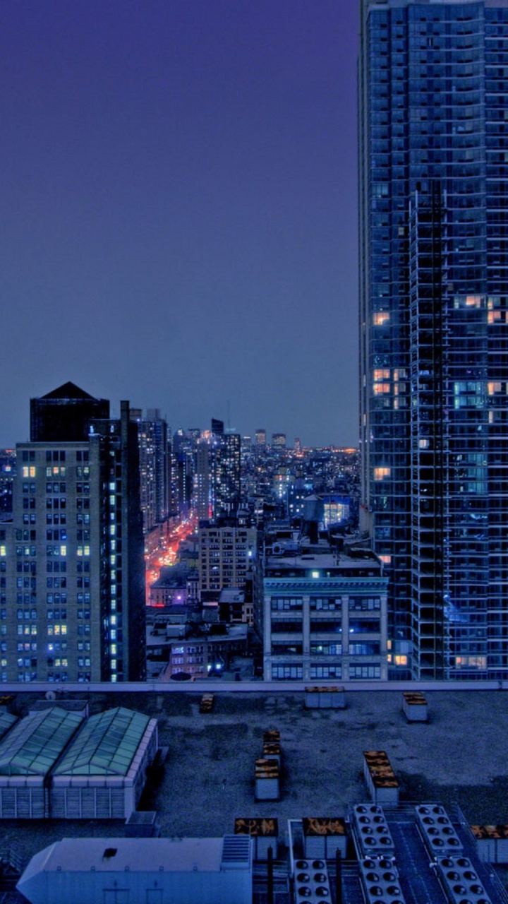 Обои небоскреб, линия горизонта, город, городской пейзаж, метрополия в разрешении 720x1280