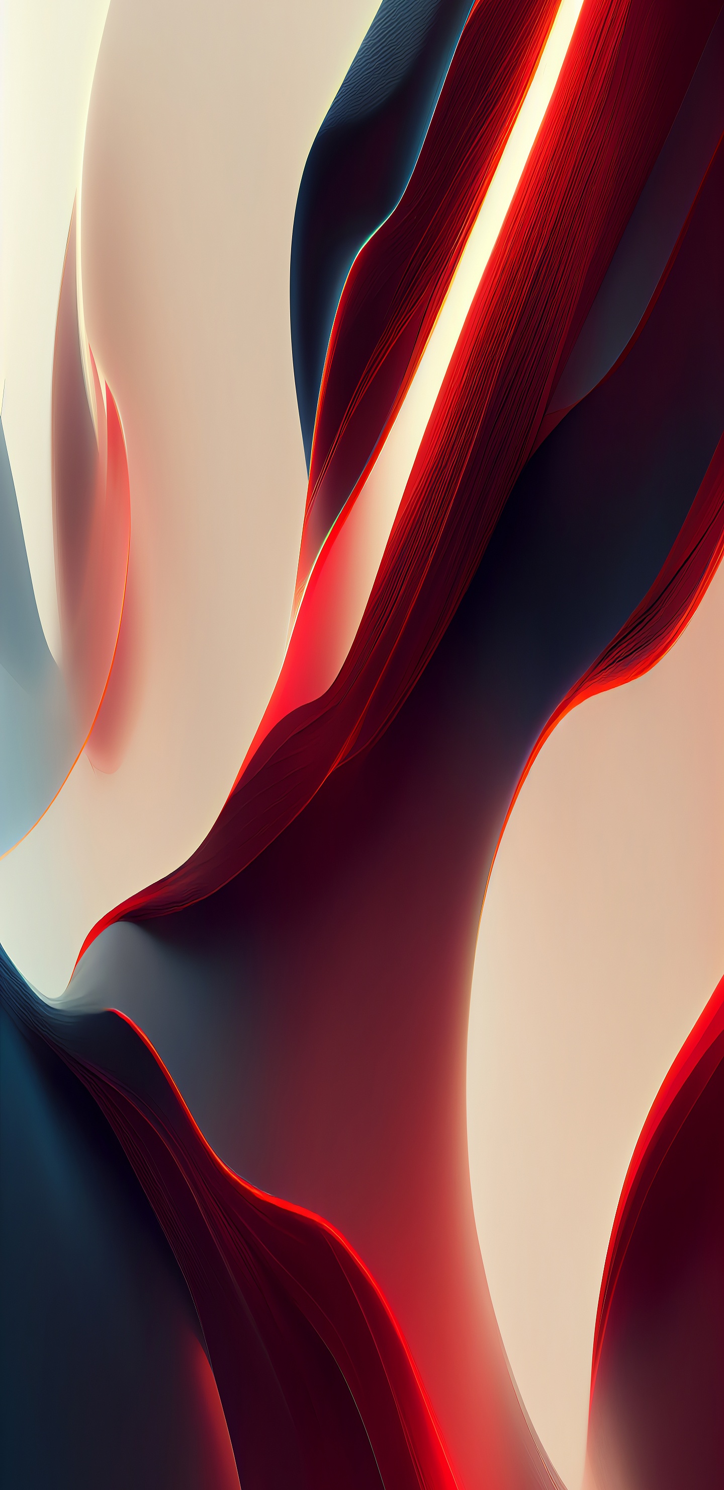 Обои крупный план, абстрактный, черный и белый, абстрактное искусство, Оранжевый цвет в разрешении 1440x2960