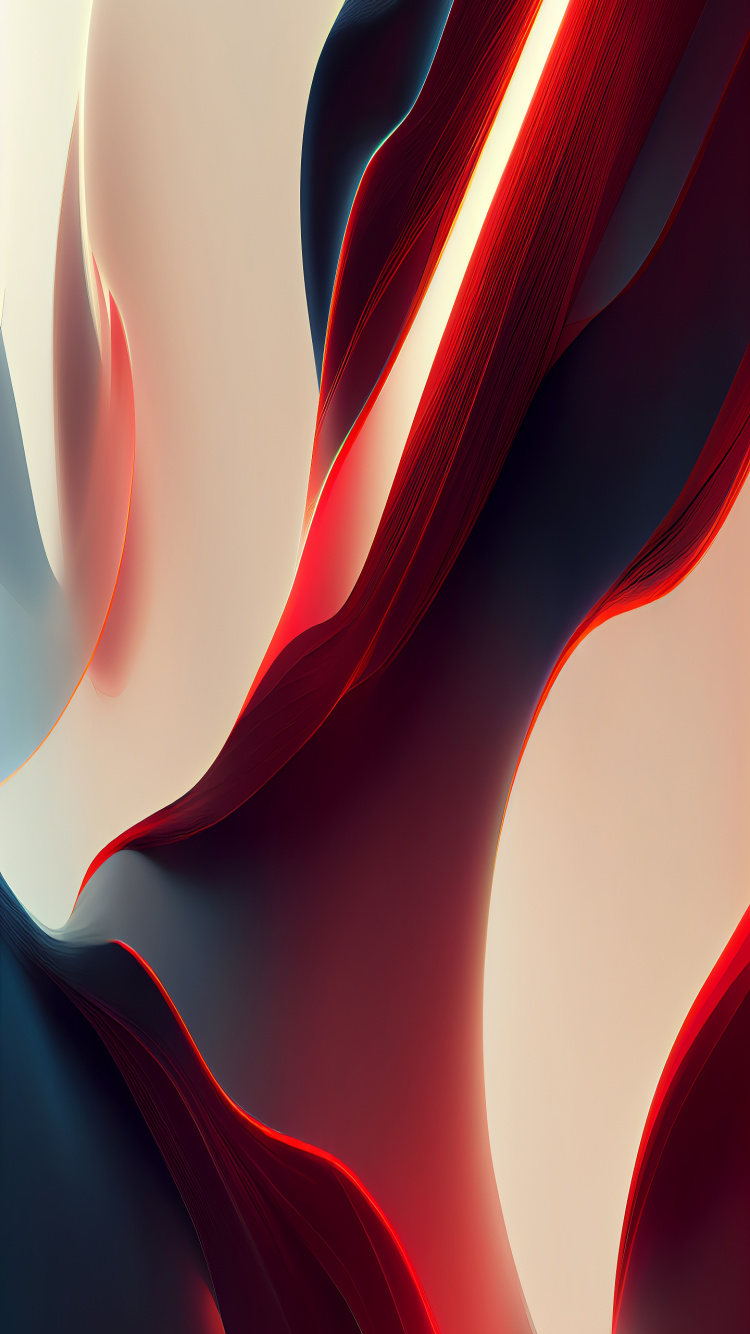 Обои крупный план, абстрактный, черный и белый, абстрактное искусство, Оранжевый цвет в разрешении 750x1334