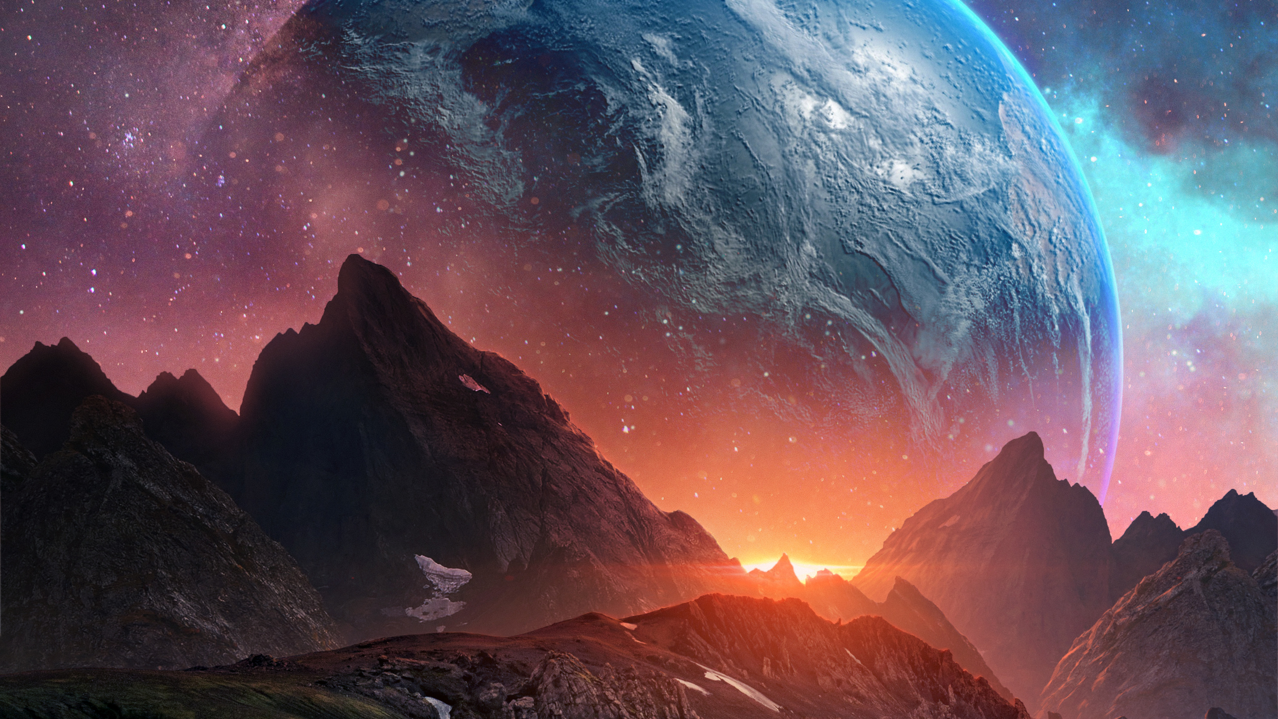Обои атмосфера, гора, мир, природа, природный ландшафт в разрешении 2560x1440