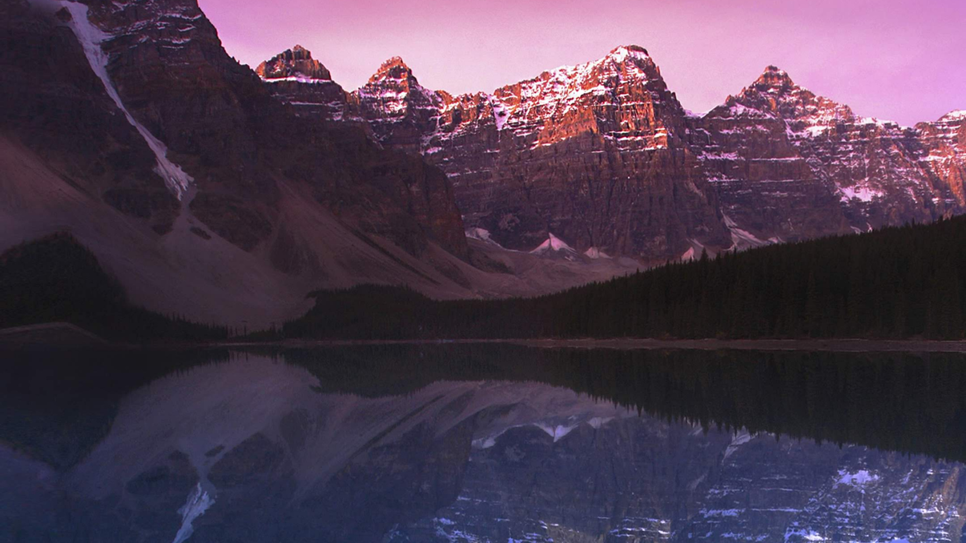 Обои Huawei, Honor Play, безумно красивые места, горный рельеф, отражение в разрешении 1920x1080