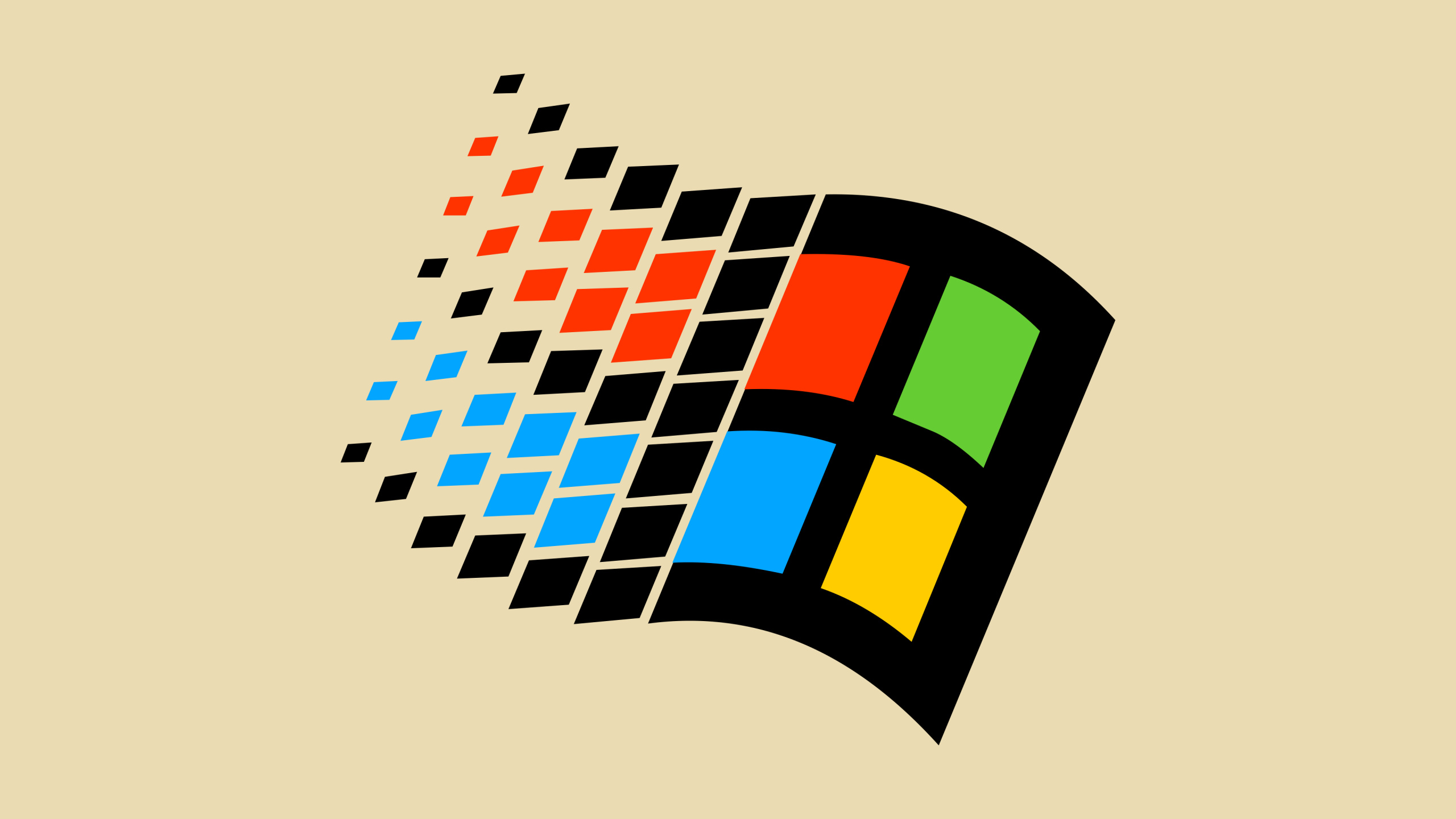 Обои windows, Microsoft Windows 95 логотип, для Windows 95, для Windows 98, Корпорация Microsoft в разрешении 2560x1440