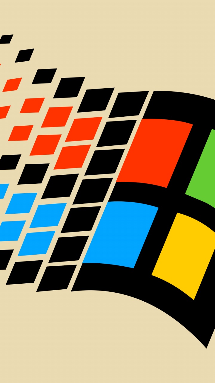 Обои windows, Microsoft Windows 95 логотип, для Windows 95, для Windows 98, Корпорация Microsoft в разрешении 720x1280