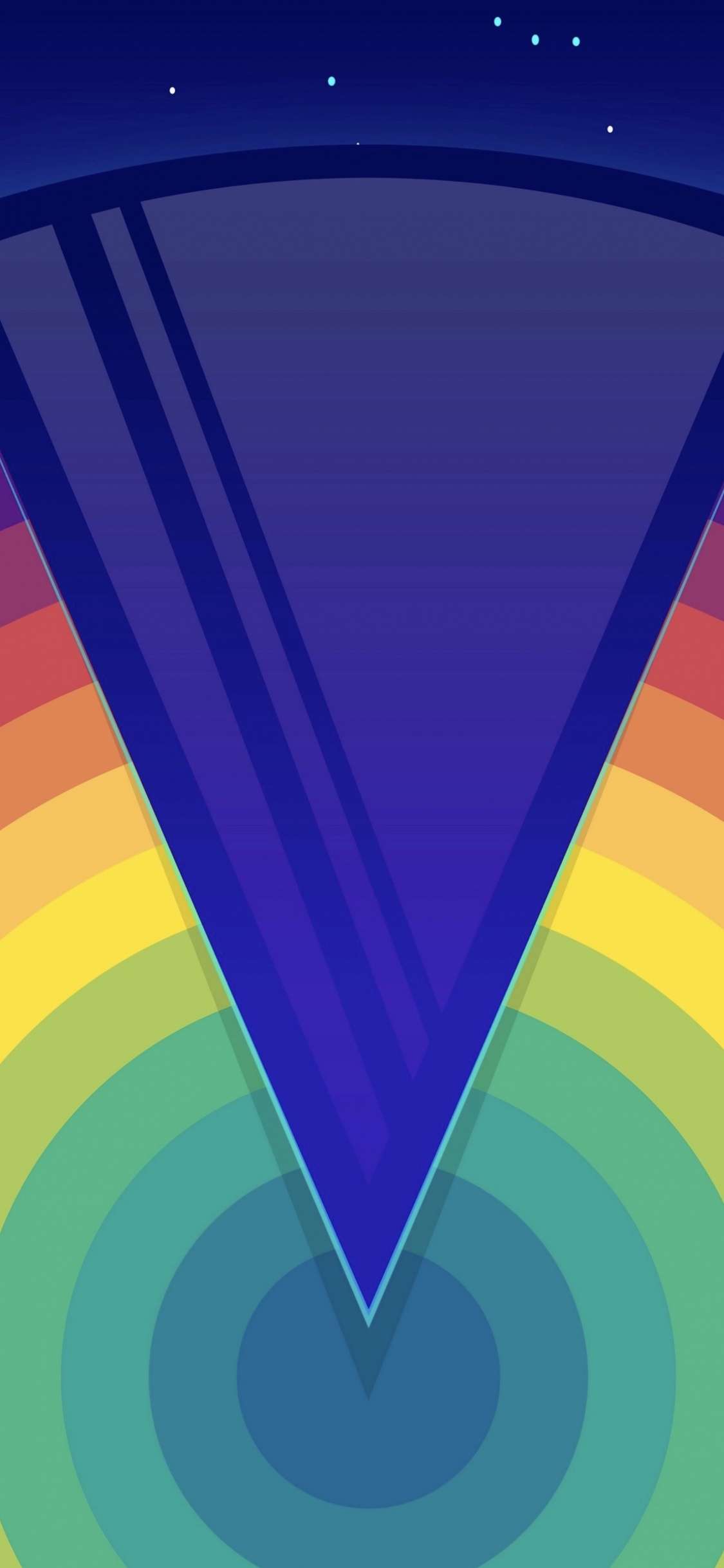 Обои синий кобальт, живопись, красочность, пурпур, прямоугольник в разрешении 1125x2436