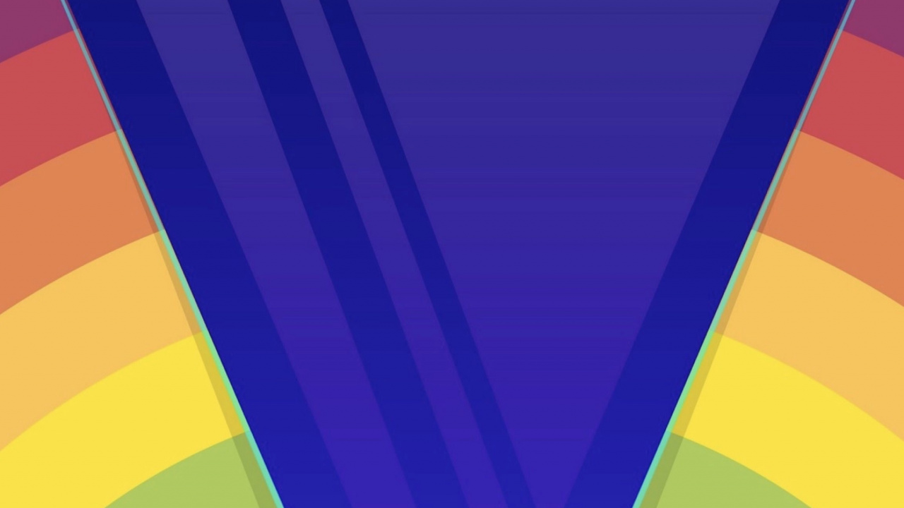 Обои синий кобальт, живопись, красочность, пурпур, прямоугольник в разрешении 1280x720