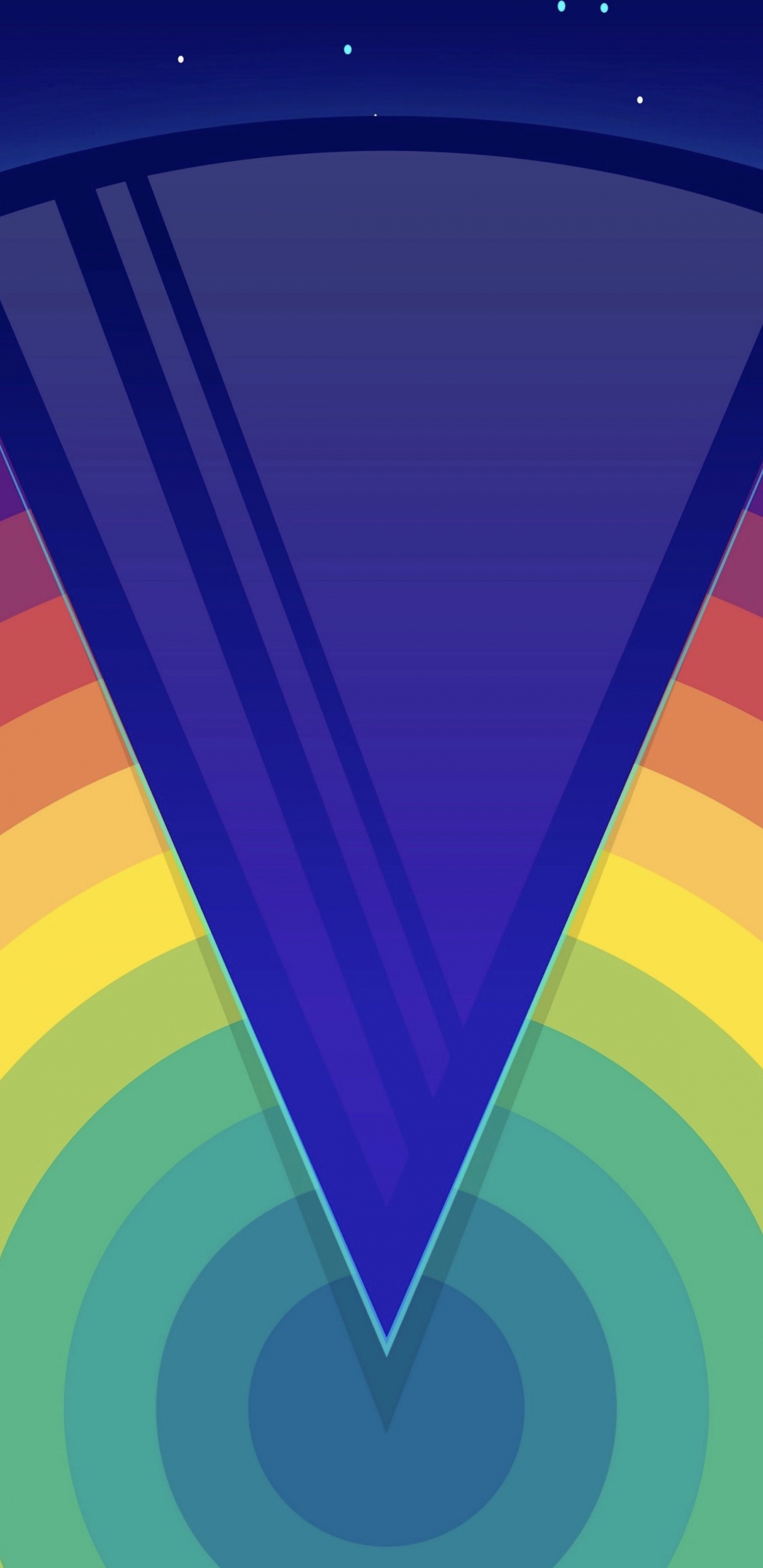 Обои синий кобальт, живопись, красочность, пурпур, прямоугольник в разрешении 1440x2960