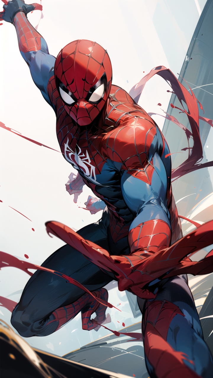 Обои человек-паук, Капитан Америка, Железный человек, мультфильм, супергерой в разрешении 720x1280