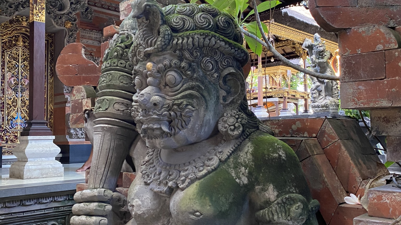 Обои бали, статуя, резьба по камню, археологический памятник, древняя история в разрешении 1280x720