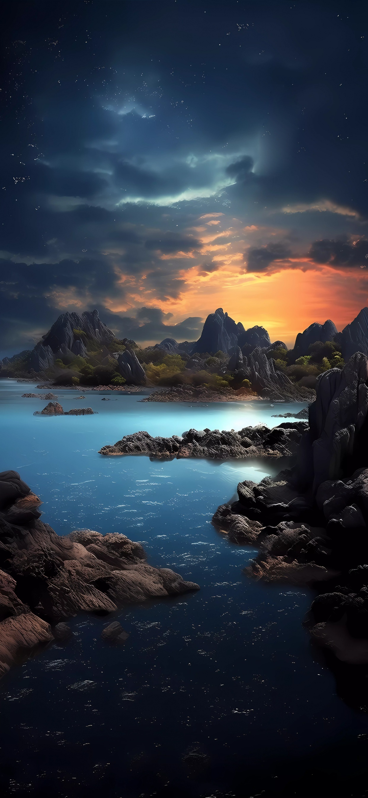 Обои облако, вода, гидроресурсы, атмосфера, гора в разрешении 1242x2688