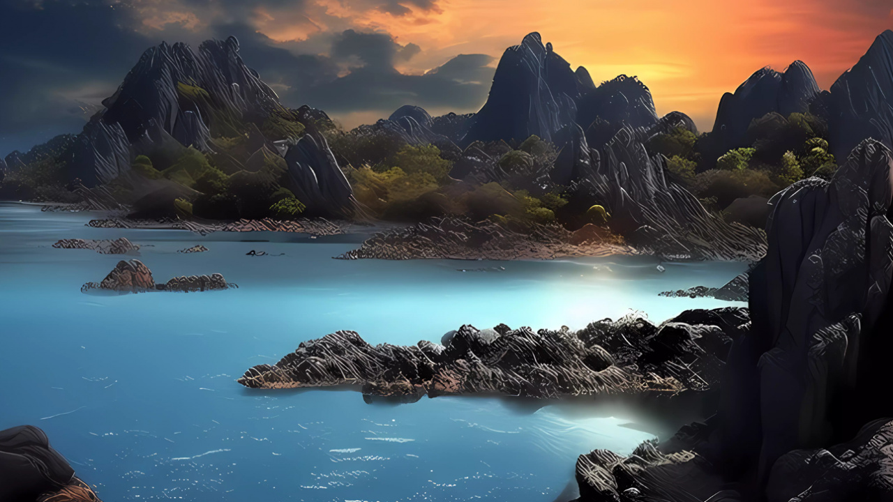 Обои облако, вода, гидроресурсы, атмосфера, гора в разрешении 1280x720