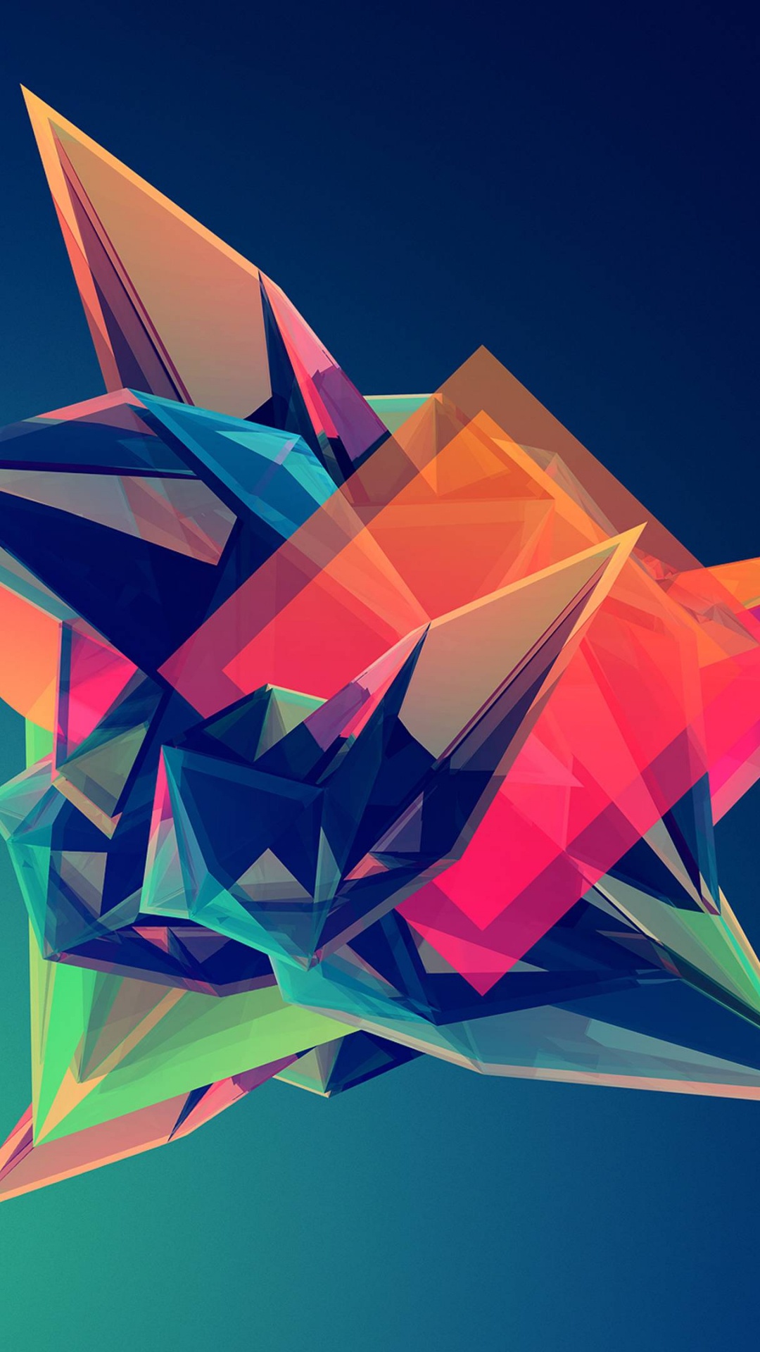 Обои оригами, Джастин маллер, симметрия, арт, графика в разрешении 1080x1920