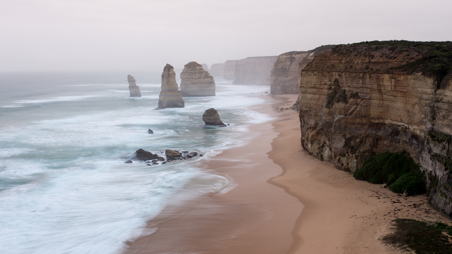 Обои водоем, море, побережье, обрыв, рок в разрешении 1920x1080