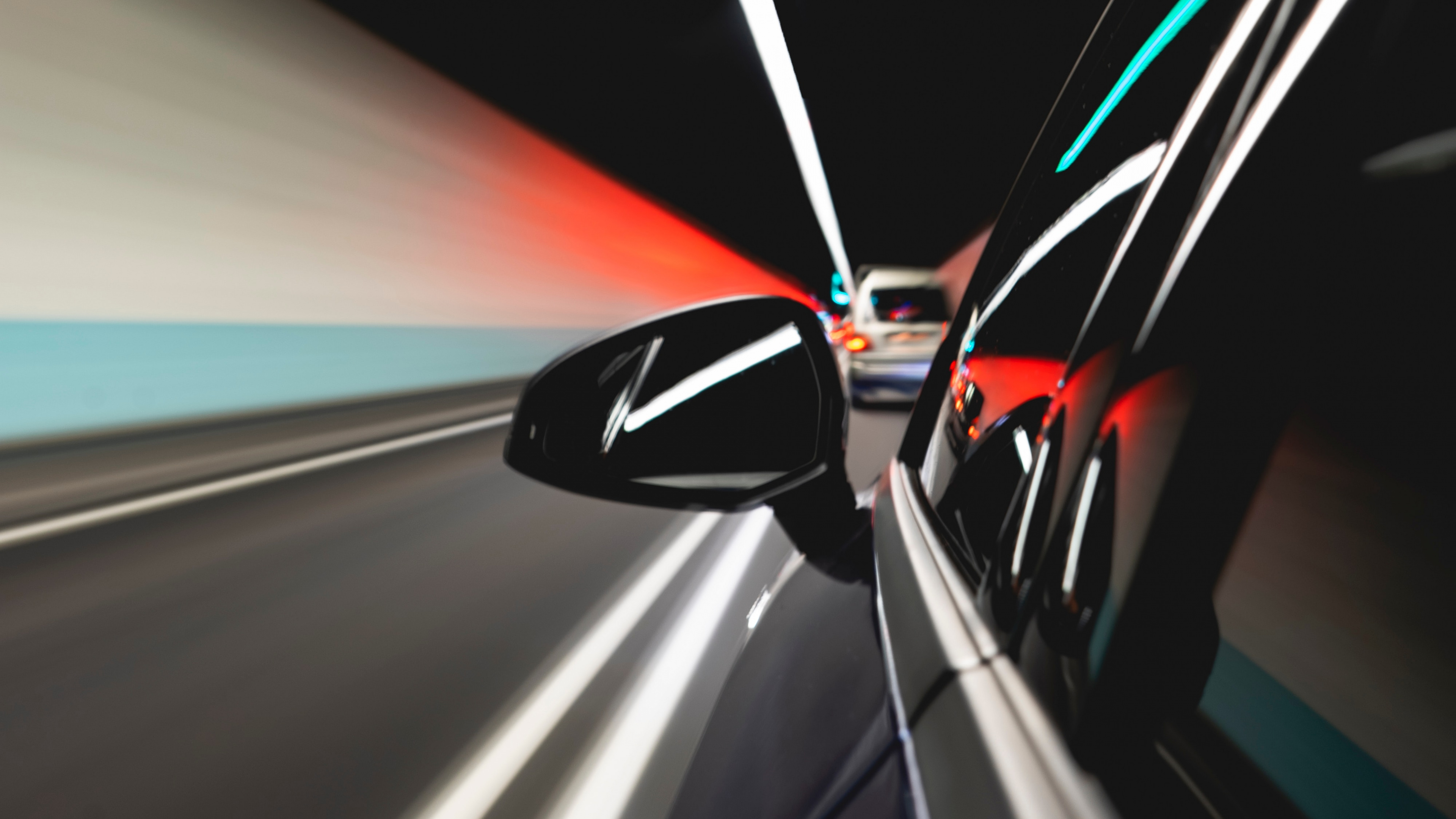 Обои свет, синий, бирюза, линия, графический дизайн в разрешении 3840x2160