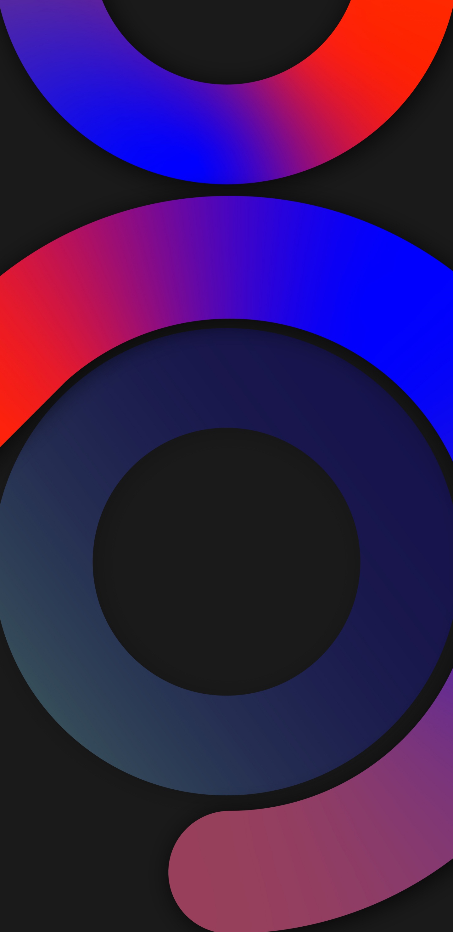 Обои круг, графический дизайн, визуальное искусство, красочность, глаз в разрешении 1440x2960