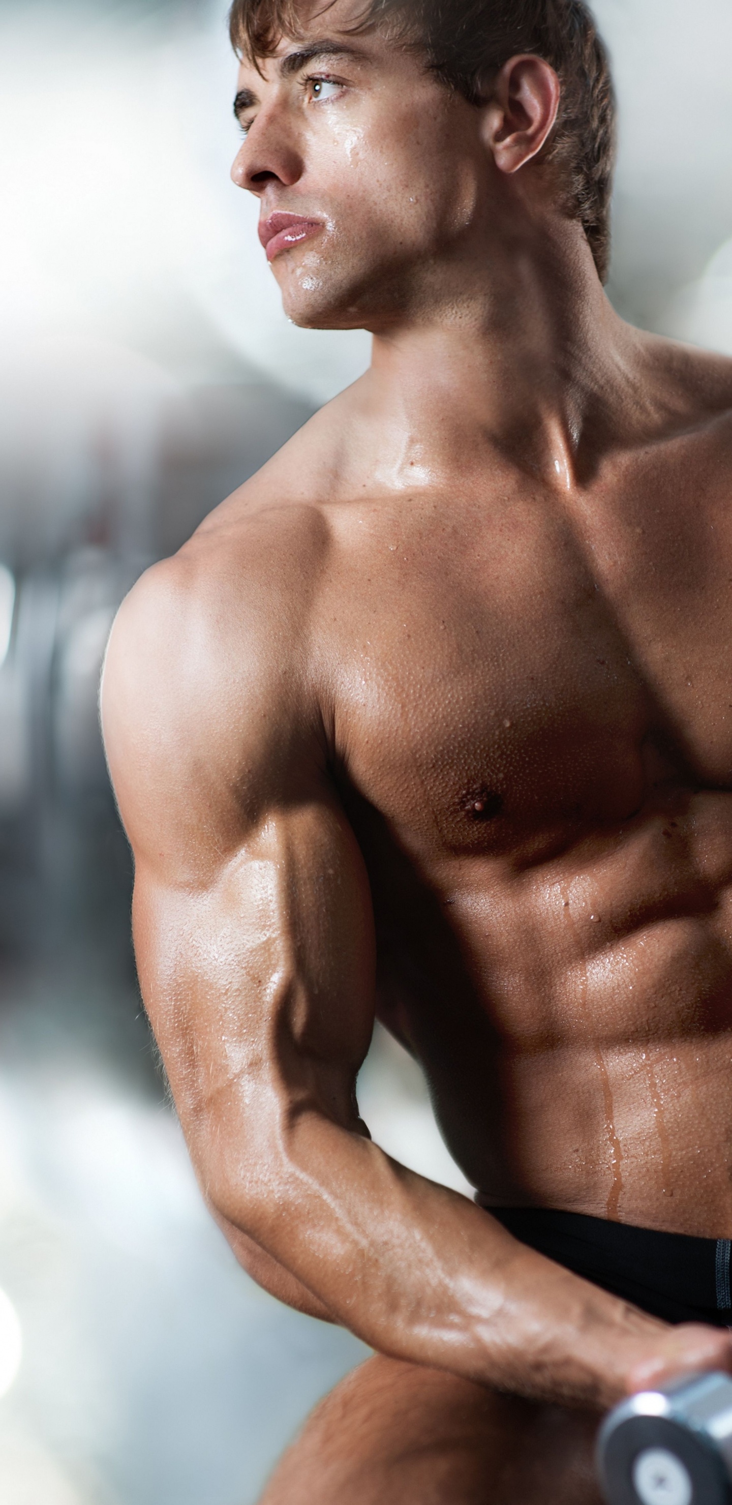 Обои Бодибилдинг, мышца, упражнение, физическая подготовка, культурист в разрешении 1440x2960