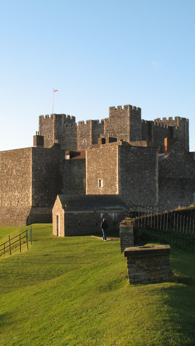 Обои Дуврский Замок, Оксфордский Замок, Белые скалы Дувра, замок, фортификация в разрешении 750x1334