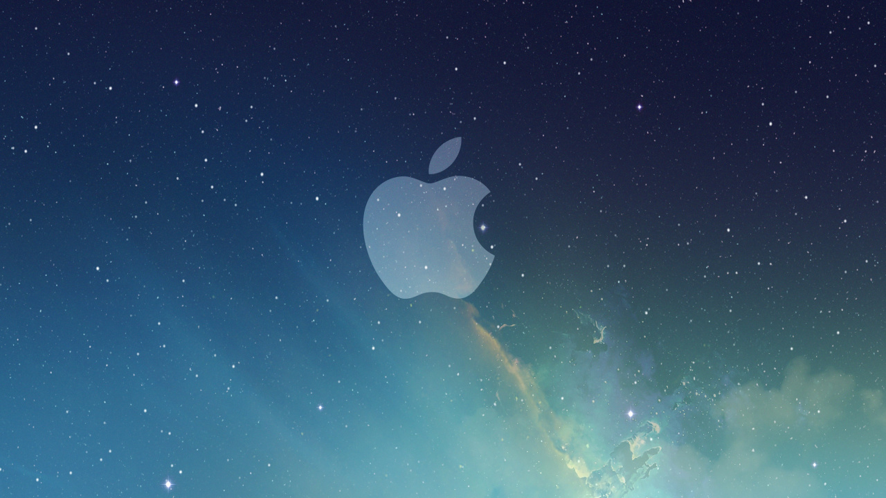 Обои iOS 7, ios, apple, синий, атмосфера в разрешении 1280x720