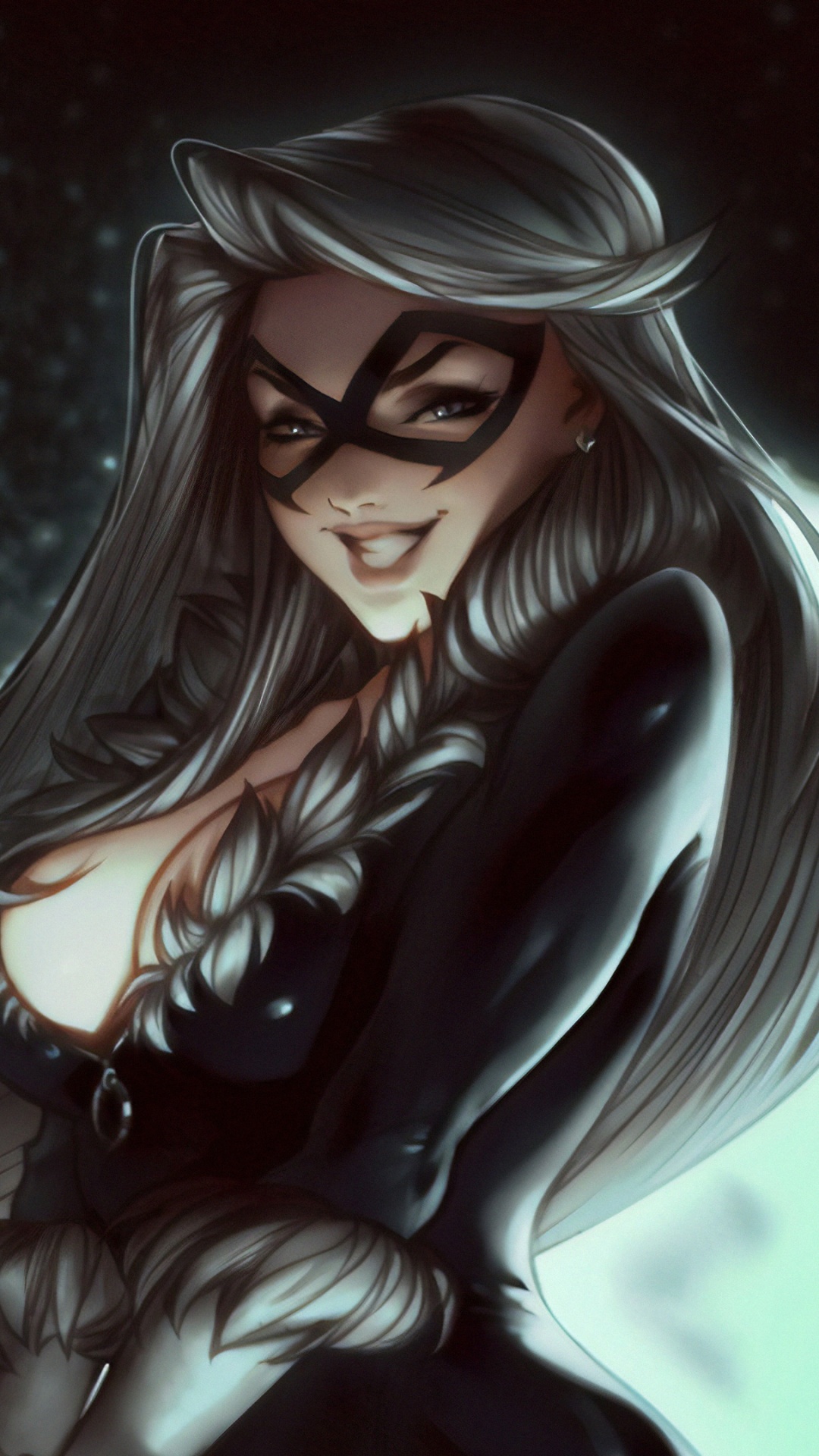 Обои Фелиция Харди, комиксы Марвел, человек-паук, арт, иллюстрация в разрешении 1080x1920