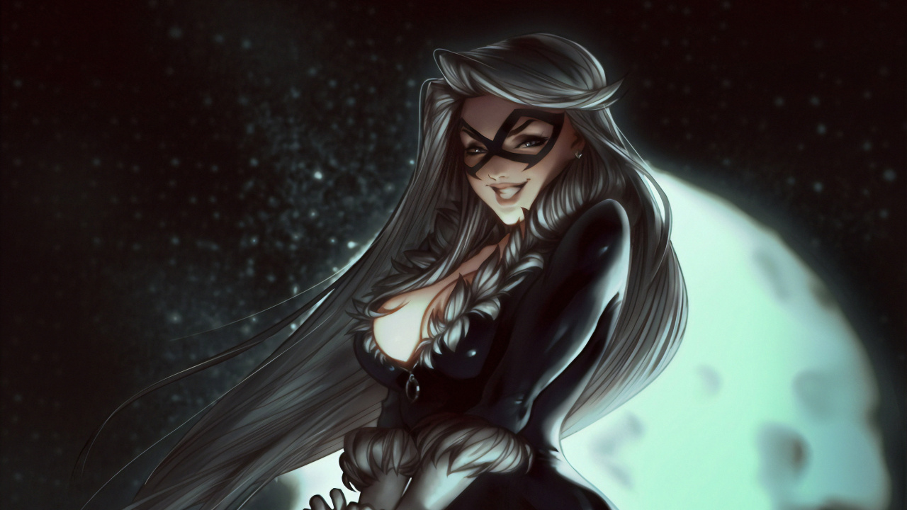 Обои Фелиция Харди, комиксы Марвел, человек-паук, арт, иллюстрация в разрешении 1280x720