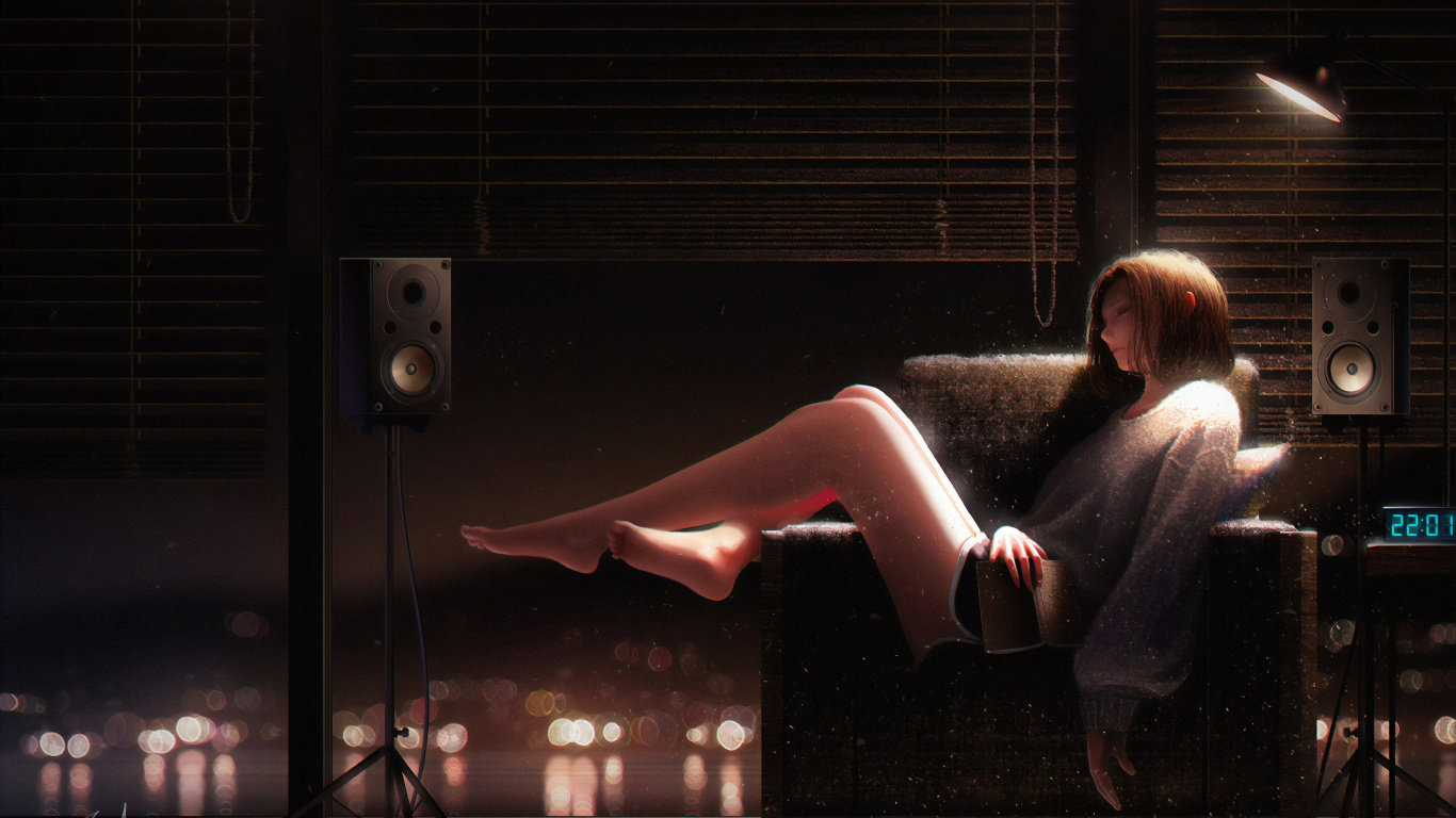 Обои свет, освещение, человеческое тело, плоть, темнота в разрешении 1366x768