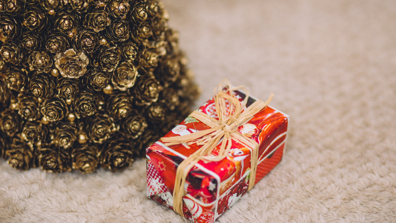 Обои Рождество и курортный сезон, Дед Мороз, Рождество, орнамент, Рождественский день в разрешении 1366x768