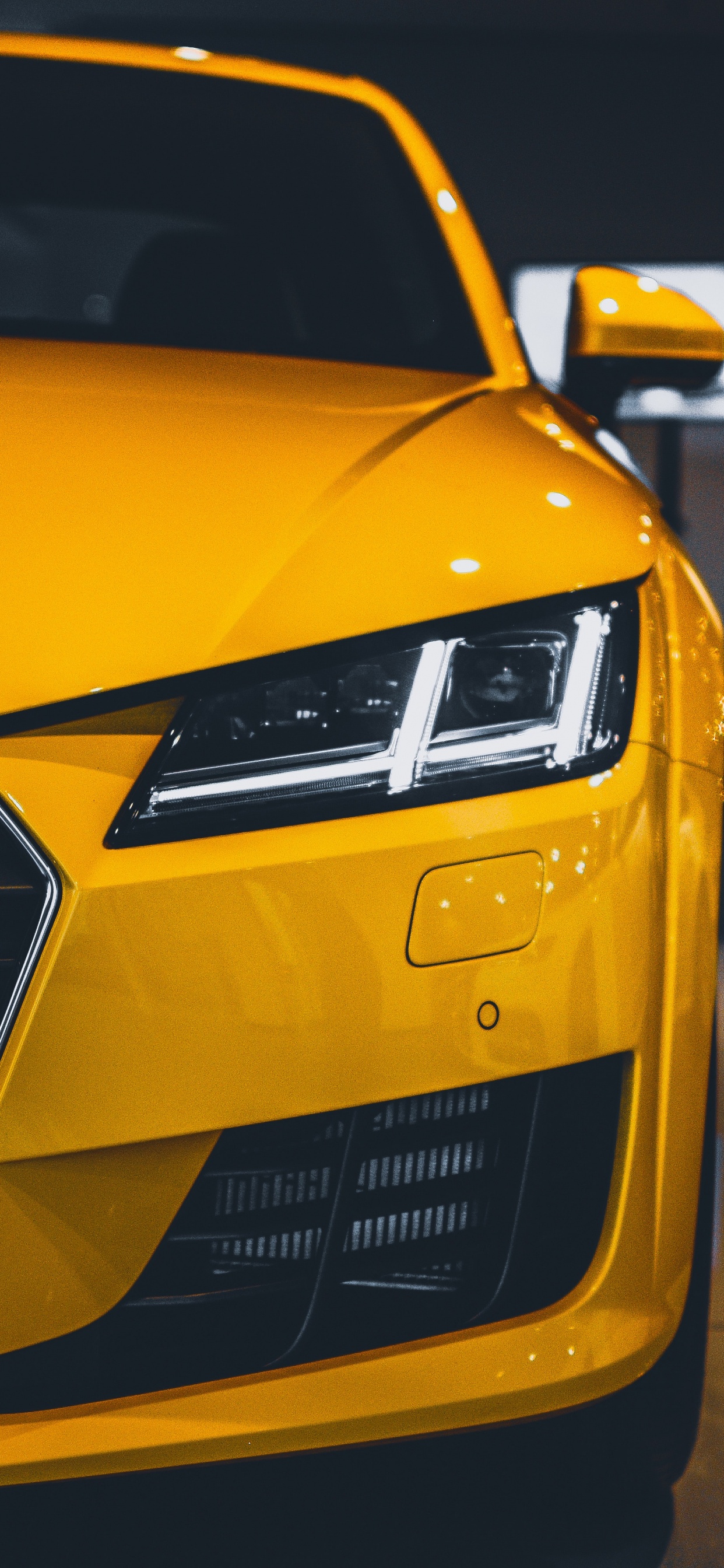 Обои audi, audi r8, авто, спорткар, желтый в разрешении 1242x2688