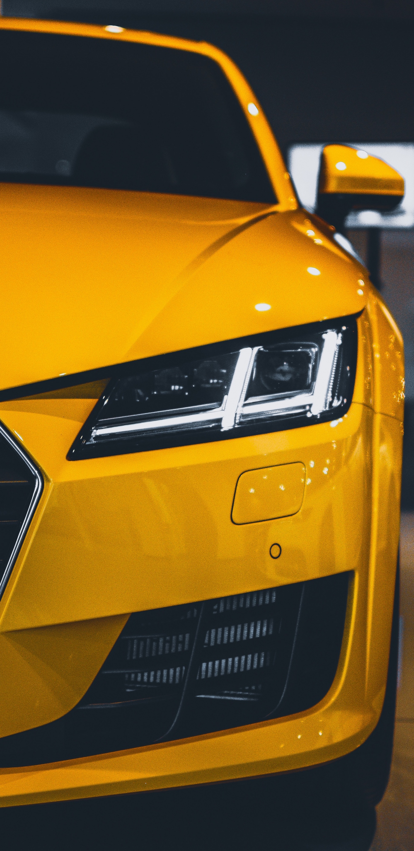 Обои audi, audi r8, авто, спорткар, желтый в разрешении 1440x2960