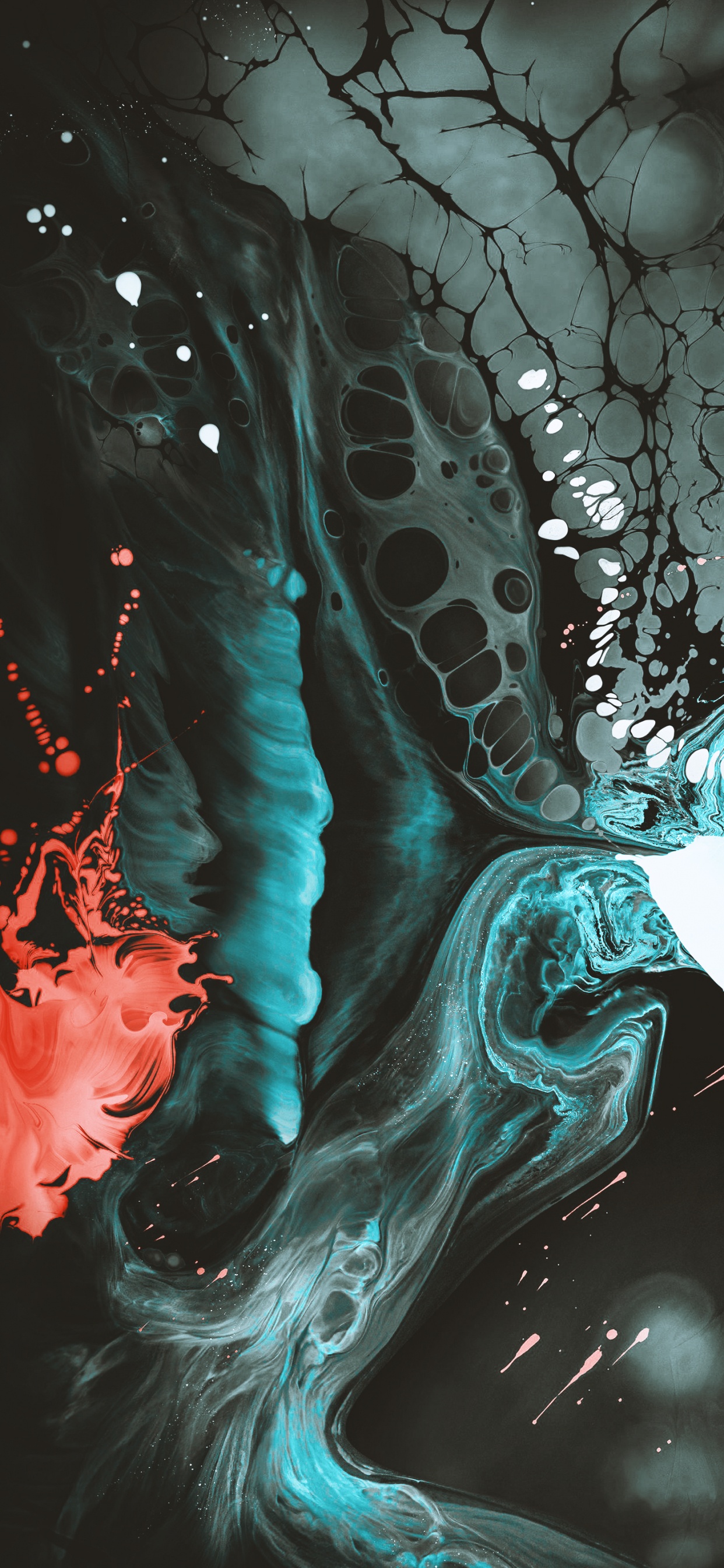 Обои яблоко, ios, жидкий, арт, Аква в разрешении 1242x2688