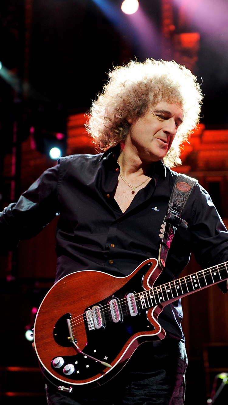 Обои Брайан Мэй, Королева, гитара, Е Б Я, музыкант в разрешении 750x1334