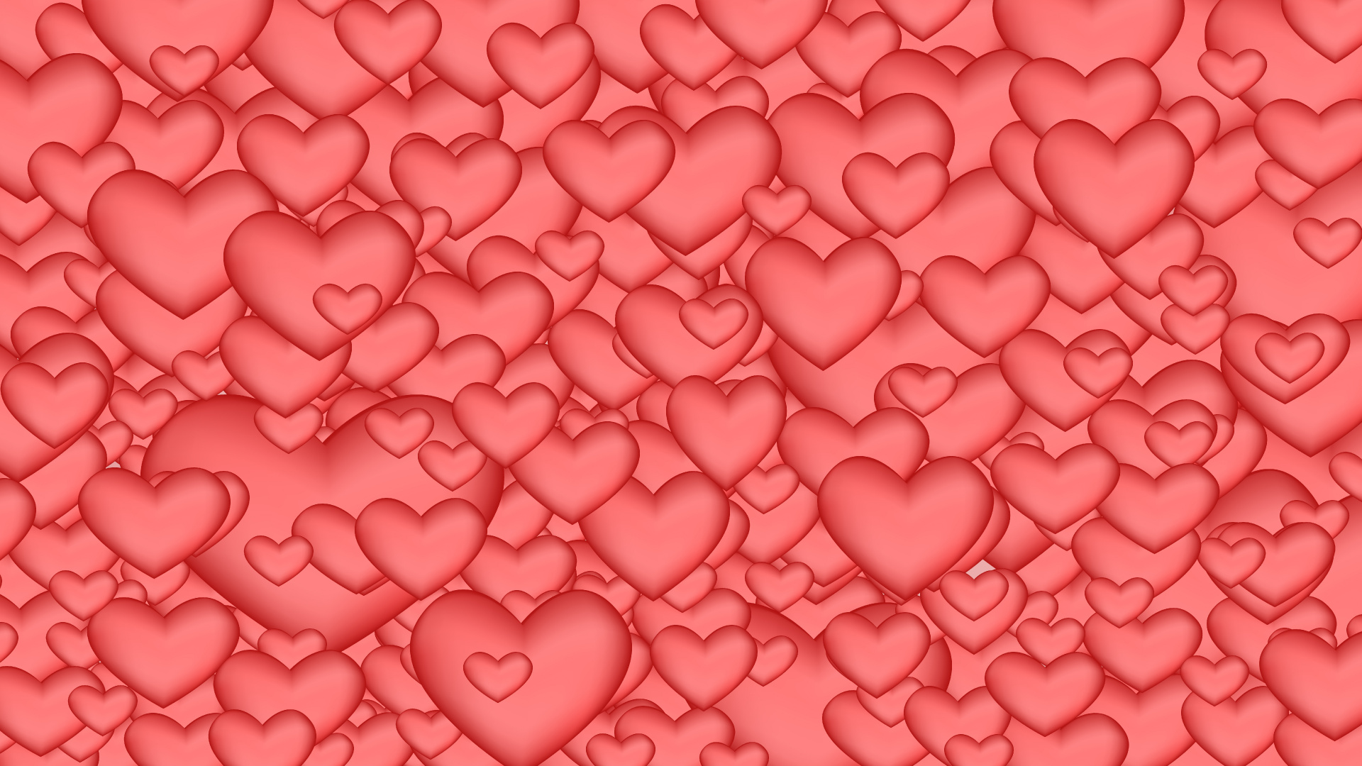 Обои сердце, розовый, красный цвет, День Святого Валентина, узор в разрешении 1920x1080