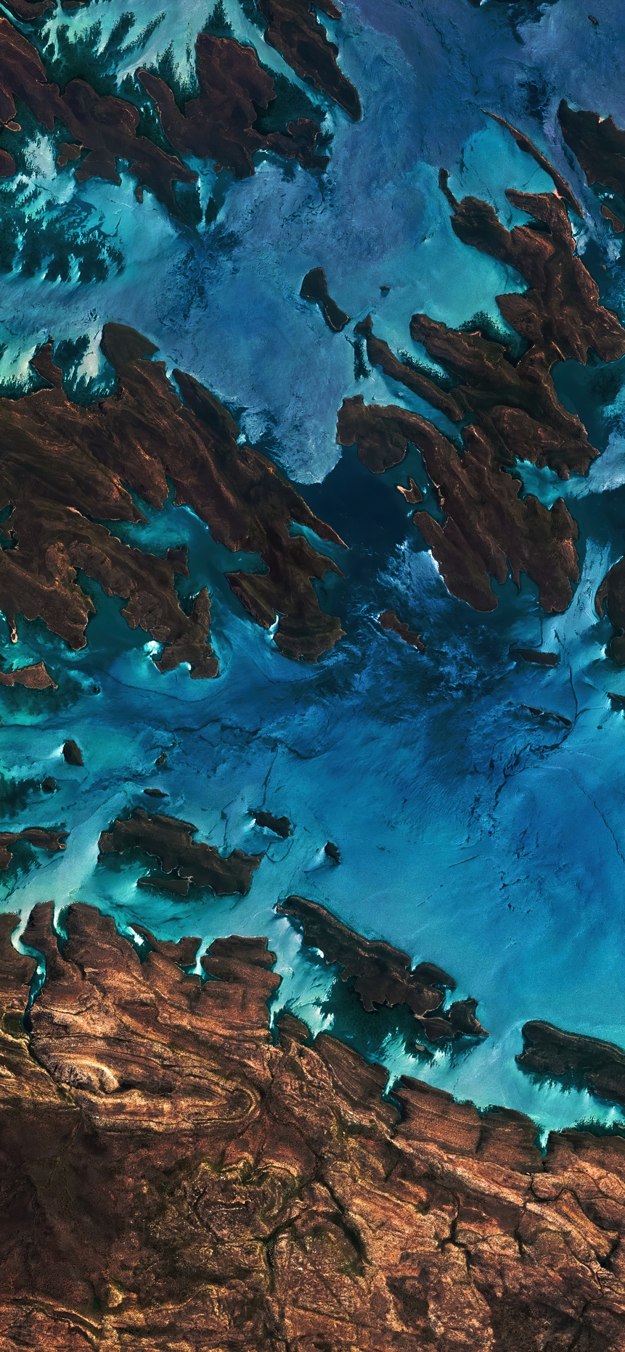 Обои арт, вода, зеленый, лазурный, окружающая среда в разрешении 1242x2688