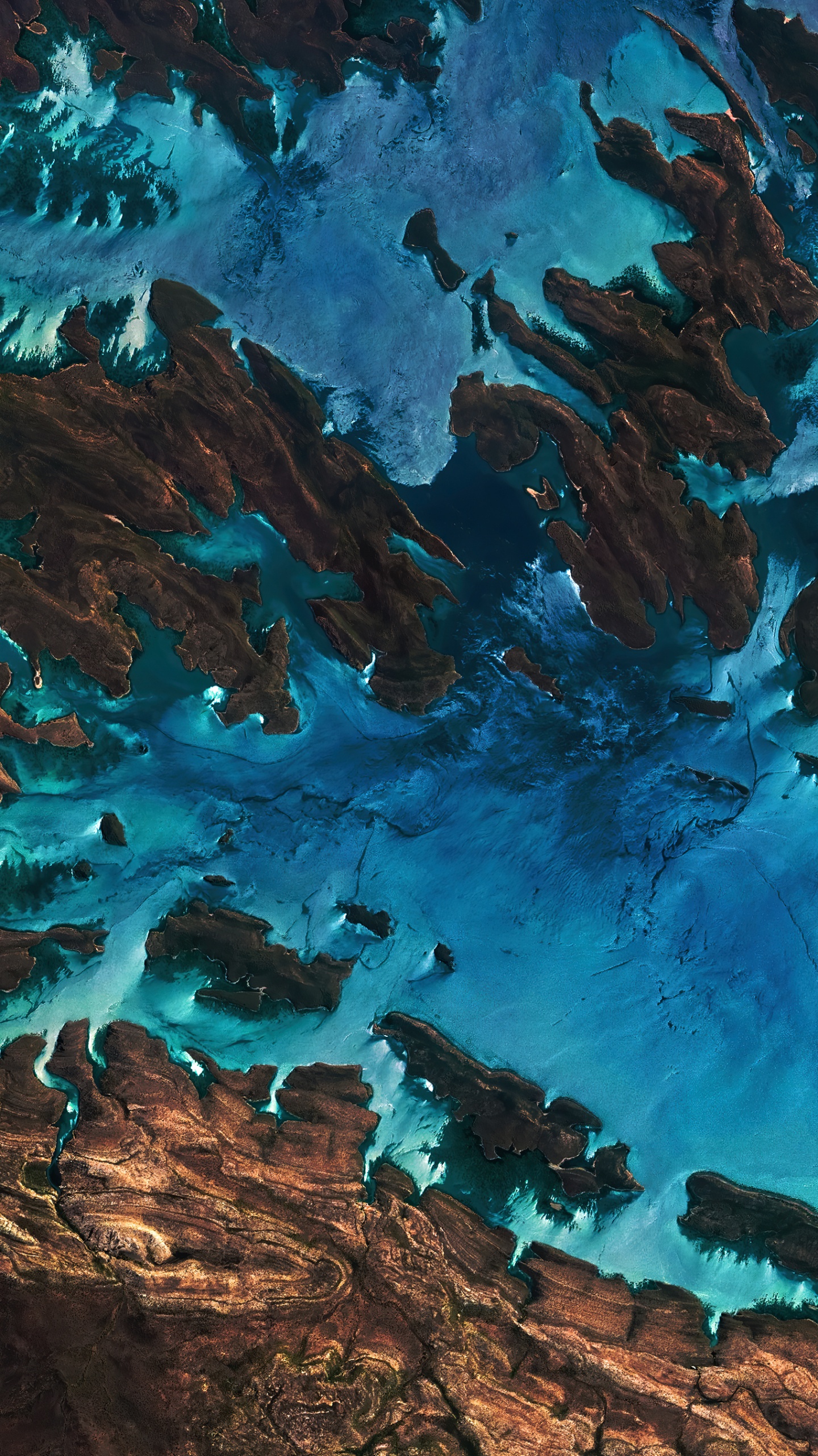 Обои арт, вода, зеленый, лазурный, окружающая среда в разрешении 1440x2560