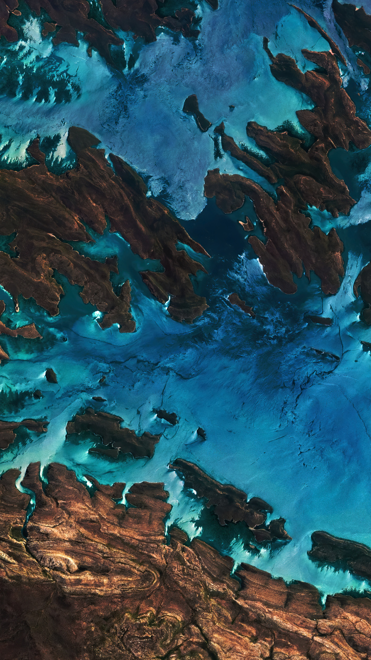 Обои арт, вода, зеленый, лазурный, окружающая среда в разрешении 750x1334