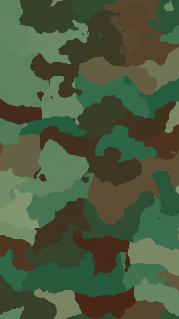 Обои камуфляж, военный камуфляж, узор, зеленый, одежда в разрешении 750x1334