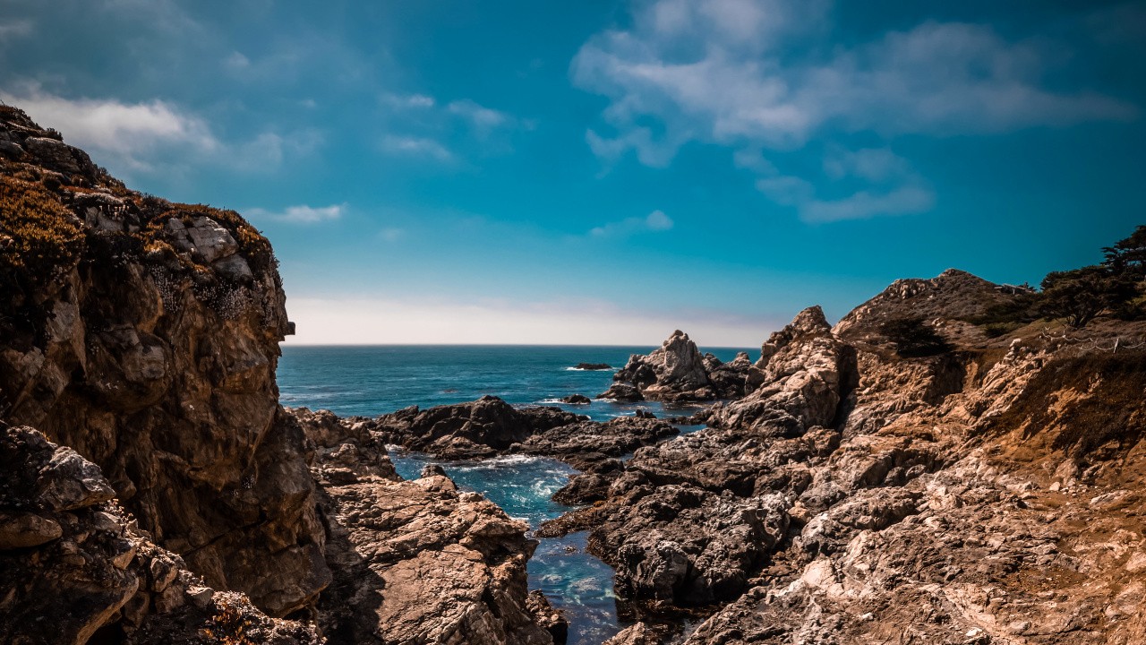 Обои облако, вода, гидроресурсы, коренная порода, природный ландшафт в разрешении 1280x720