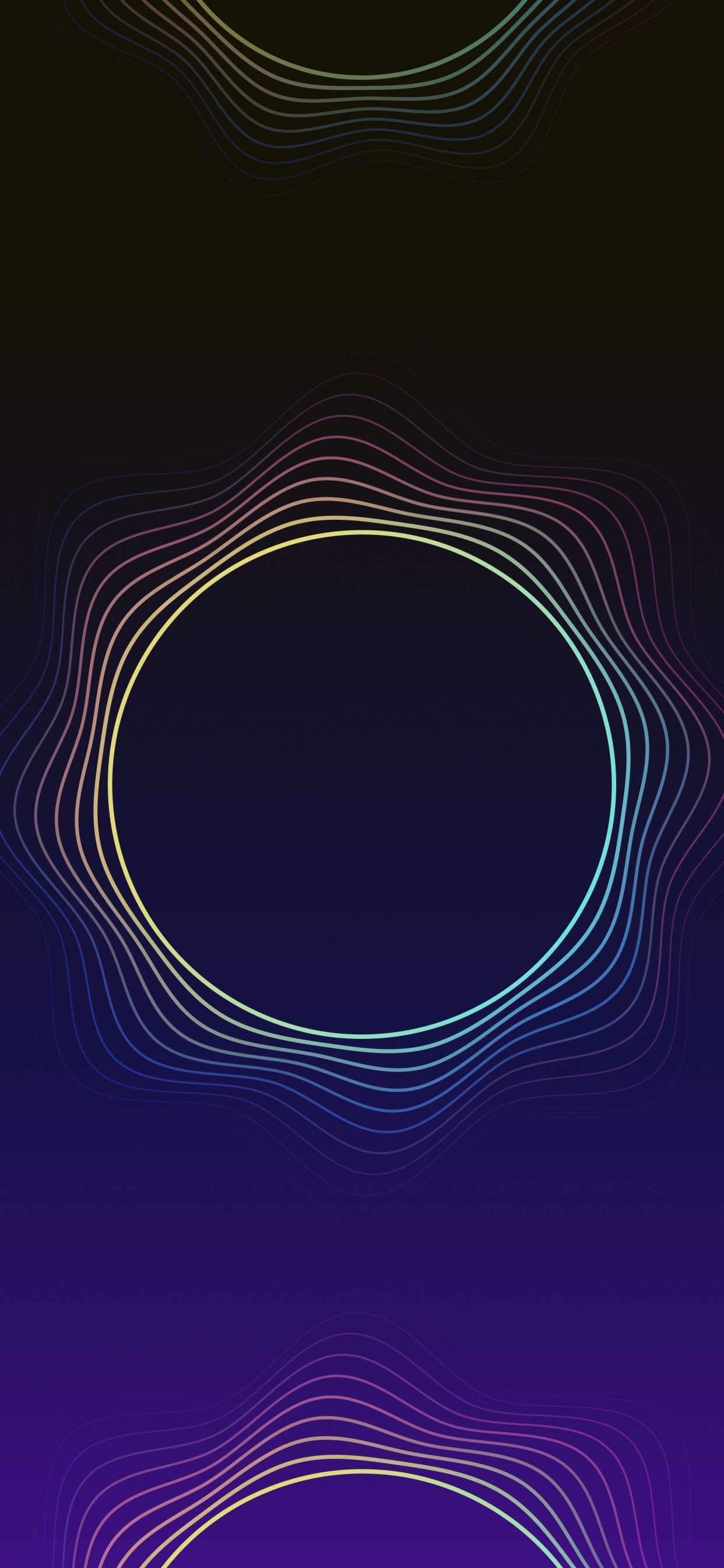 Обои круг, фрактальное искусство, дизайн, узор, Фиолетовый в разрешении 1242x2688