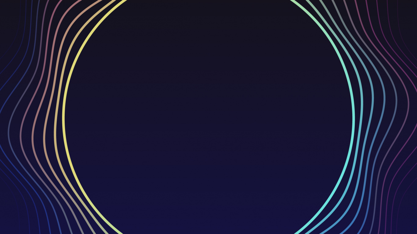 Обои круг, фрактальное искусство, дизайн, узор, Фиолетовый в разрешении 1366x768