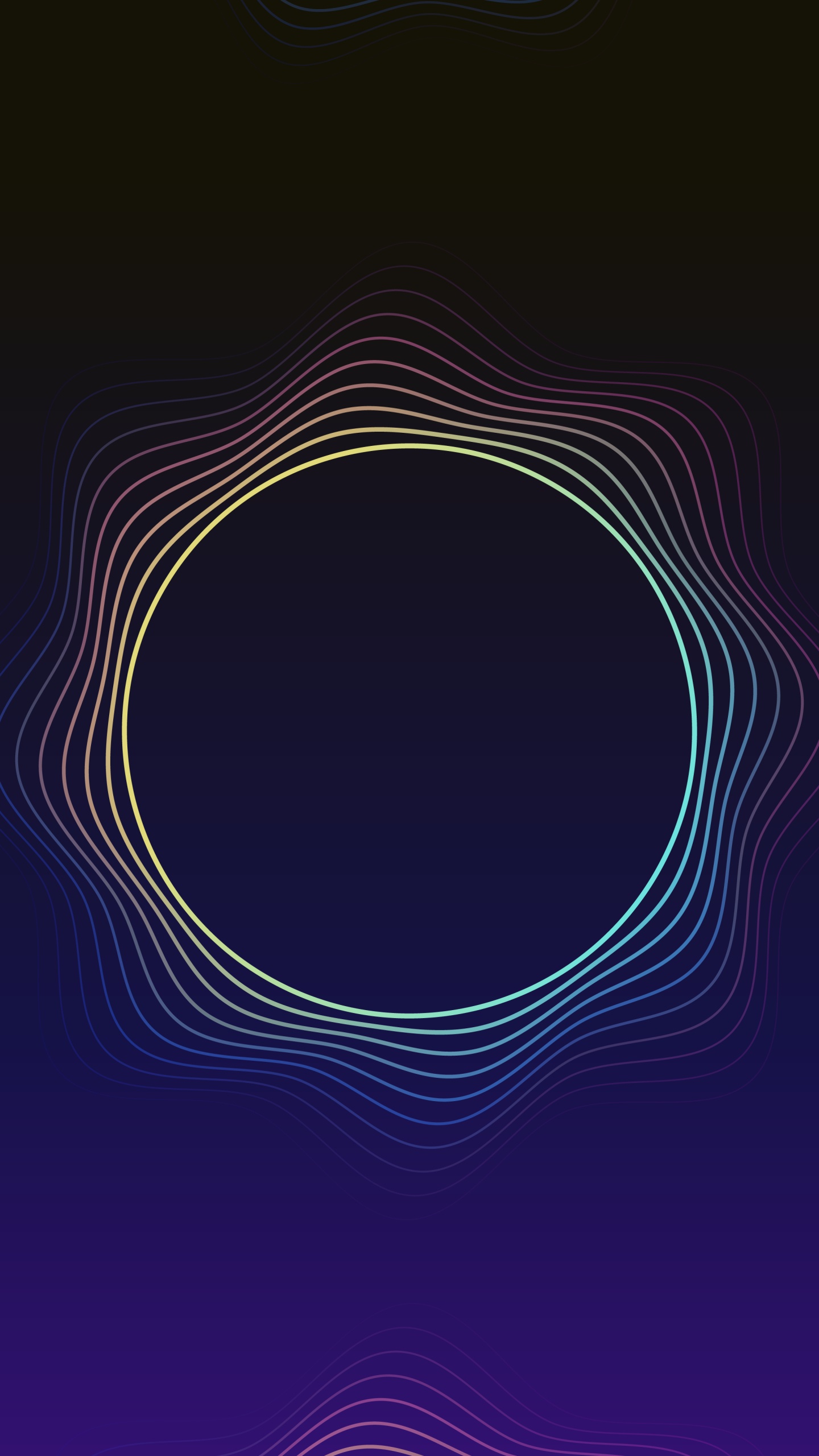 Обои круг, фрактальное искусство, дизайн, узор, Фиолетовый в разрешении 1440x2560