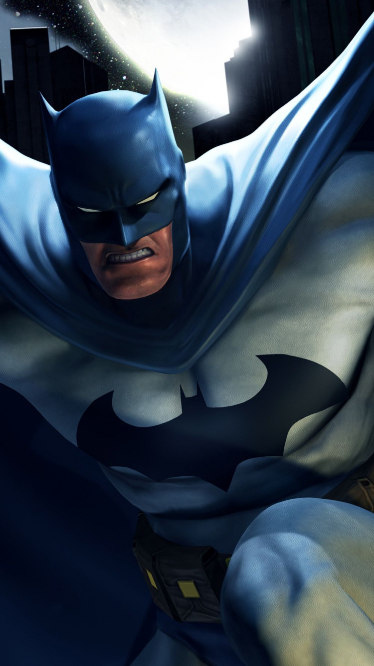 Обои Бэтмен, комиксы dc, супергерой, вымышленный персонаж, видеоигра в разрешении 750x1334