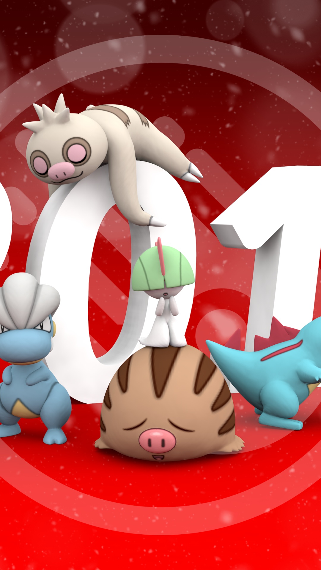 Обои мультфильм, красный цвет, Счастлив, событие, праздник в разрешении 1080x1920